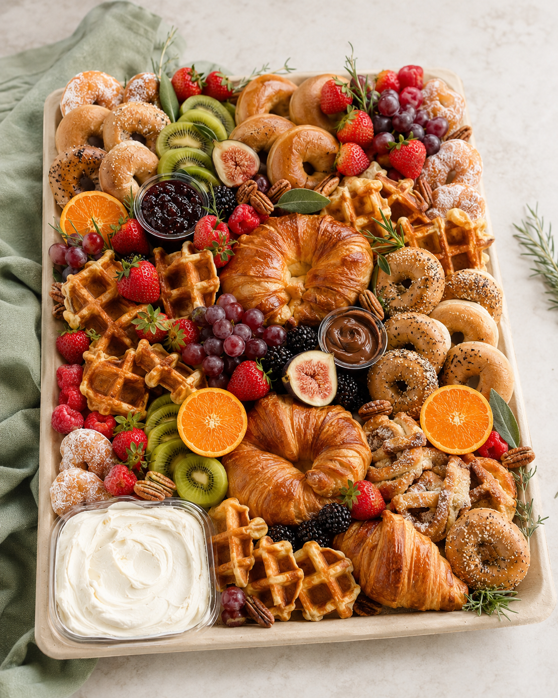 Breakfast grazing platter with elevated morning bites by BiteHaus